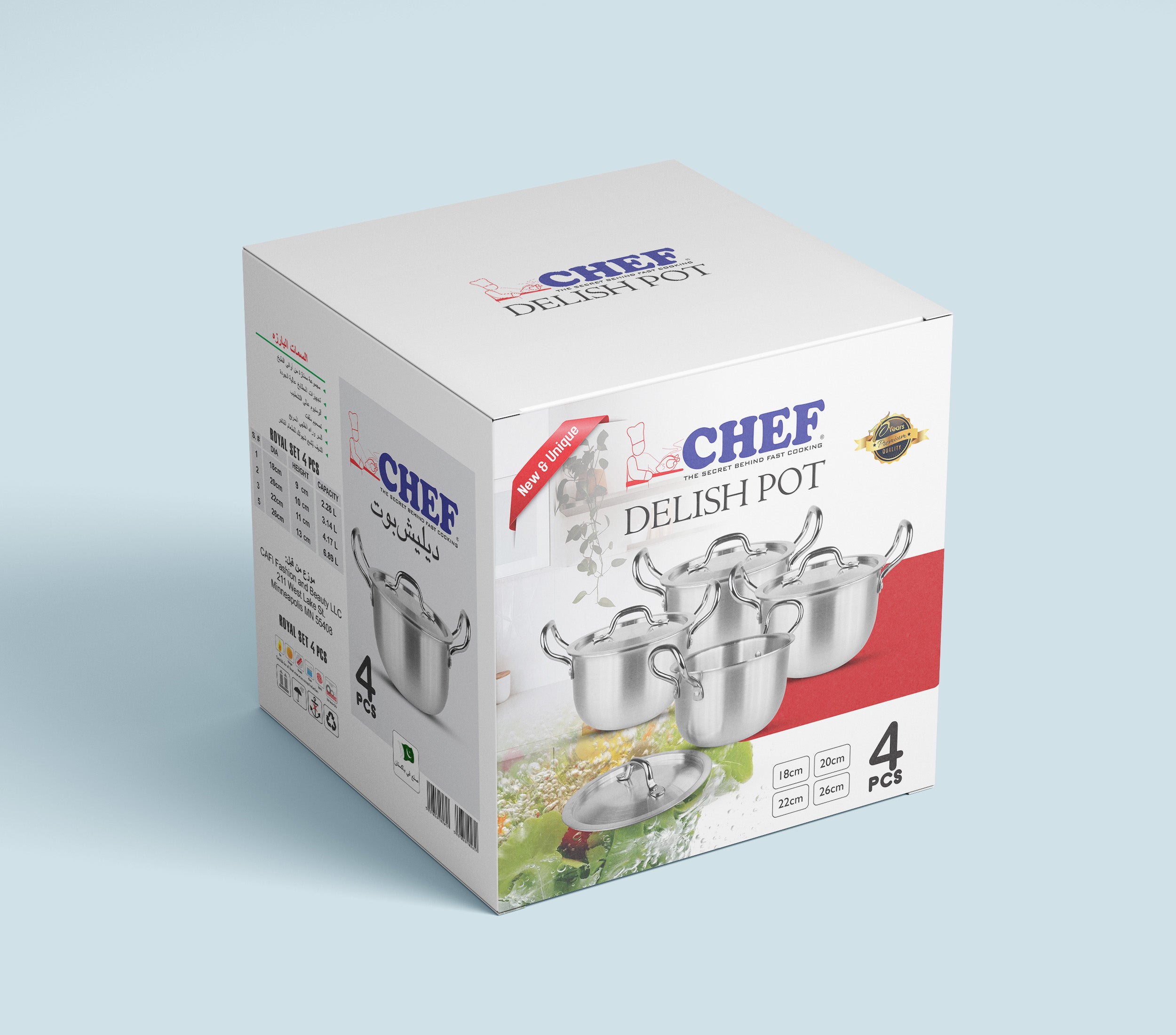 aluminum casserole set delish pot - metal finish cookware cooking pot set with silver lid at best price in Pakistan - majesticchef.pk
