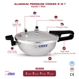 Combo Deals - Pressure Cooker Karahi 9 Liter With 6 Pcs Table Spoon at best price in Pakistan - chef cookware