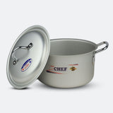 anodizes cooking pot with lid premium quality by majestic chef at sale price