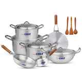 Chef Best Aluminum Cookware Set / Gift Set - Endure Series ( 15 Pcs )/ New - best cookware brand in pakistan