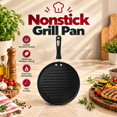 Nonstick Round Grill Pan With Fix Handle 30 cm