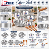 15 Pieces Aluminum Metal Finish Endure Series Cookware Gift Pack Set