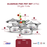 Majestic Chef Fish Pot Single -Biryani Pot 34cm