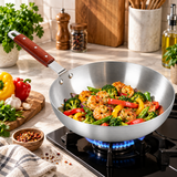 Chef Best Aluminum Round Frying Pan - Metal Finish