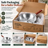 Chef Best Aluminum Round Frying Pan - Metal Finish