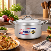 Chef Best Quality Anodized Bright Rose Cooking Pot - Dull Finish/ Matt Finish