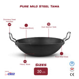 Chef Best Quality Iron Tawa 30 cm And Karahi 30 cm - Ramazan Offer at best price in Pakistan - majesticchef.pk
