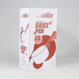 Majestic Chef Granito Series Marble Coating Nonstick Sauce Pan with Glass Lid 18cm