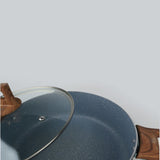 Majestic Chef Granito Series Marble Coating Nonstick Casserole/Handi/Pateeli - 24cm