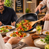 Majestic Premium Non Stick Round Frying Pan (3MM) Black