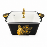 Majestic Luxury Crystal Coated Melamine Dinner Ware 72 Pcs Dinning Set - 8 Persons Serving -909