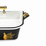 Majestic Luxury Crystal Coated Melamine Dinner Ware 72 Pcs Dinning Set - 8 Persons Serving -909