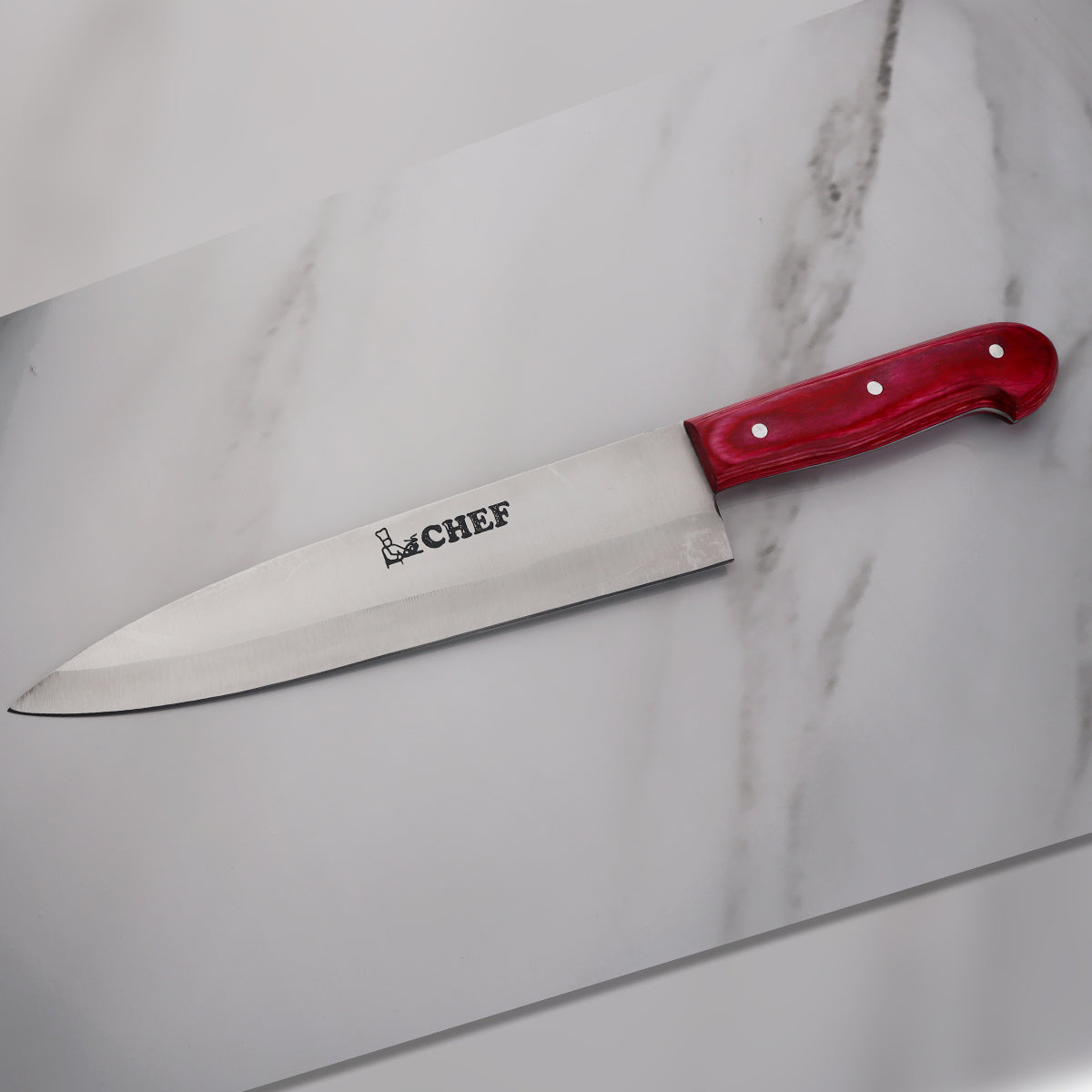 Best Quality Stainless Steel Professional Chef Knife - RED MC Handle