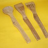 Chef Best Quality 3 Pcs Wooden Spoon Set