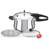 chef best belly shape imported stainless steel Pressure Cooker 3 in 1 at best price from best cookware brand - chef cookware
