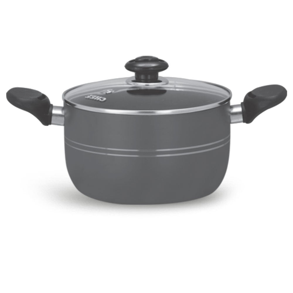 pakistan best cookware brand - non stick casserole / cooking pan and pots / milk pan / tea maker / pizza pan roti maker - majestic chef cookware