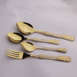 stainless steel pvd coated table spoon dessert spoon tea spoon table fork rice and curry spoon - majestic chef cookware