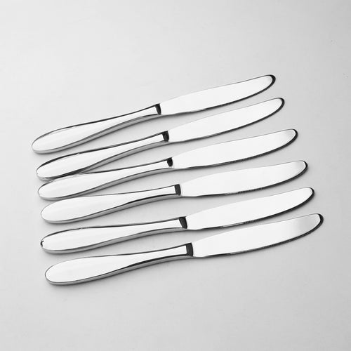 11 Gauge Premium Stainless Steel Cutlery Set - 34 Pieces (Heavy Gauge) Plain Hover