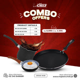 Nonstick Pizza Pan+Coffee Warmer+ One Egg Mini Frying Pan- - Combo Offers