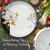 Crystal Coated 100 % Double Glaze Melamine Dinner Set Premium Quality - 80 Pcs Set - 13