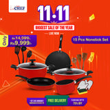 Chef Best Non Stick Cookware Set / Kitchen Set - 331 ( 15 Pcs )