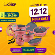 signature set 21 pcs marble coating cookware set at discounted price  / best non stick cookware brand in pakistan