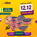 Chef Best Nonstick Kitchen Set / Cookware Set - Signature Series 15 Pcs