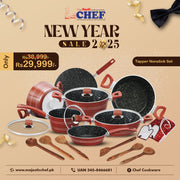 taper set 21 pcs marble coating cookware / best non stick cookware brand in pakistan