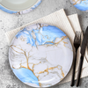 Crystal Coated 100 % Double Glaze Melamine Dinner Set Premium Quality - 80 Pcs Set - 18