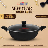 Chef Non-Stick Karahi/ Wok - 28 cm