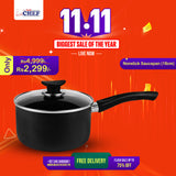 Chef Non-Stick Saucepan With Glass Lid