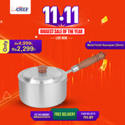 best silver sauce pan / milk pan tea maker / milk boiler at best price in pakistan - majestic chef cookware