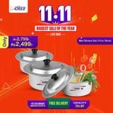 6 Pcs Aluminum Casserole Set 14/18 cm - Mini Cooking Pot Set