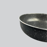 Chef Non Stick Mild Steel Heavy Weight Long Handle Wok Kadahi 26 cm - Clearance Sale