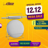 Chef Stainless Steel Top Quality Chakla Bailen / Roti Maker / Rolling Pin & Rolling Board