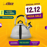 Chef stainless steal Whistling Tea Kettle 4L