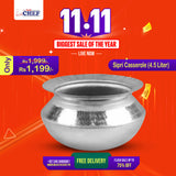 Aluminum Mathar SIPRI 4.5 L Best Handi For Cooking Food