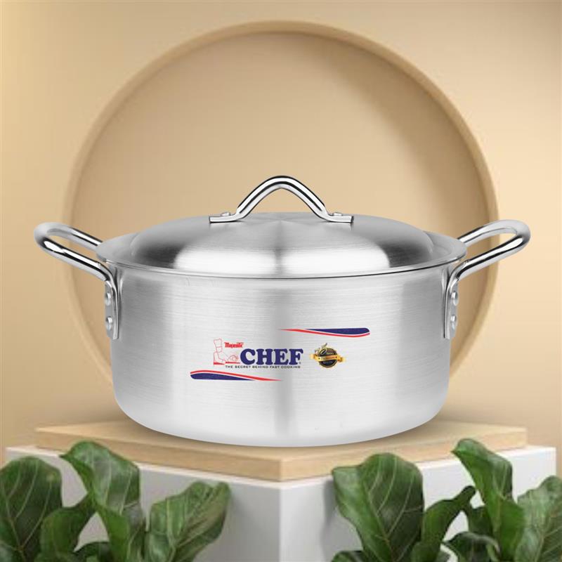 best quality aluminum alloy metal finish casserole cooking pot with lid at best price in Pakistan - chef cookware