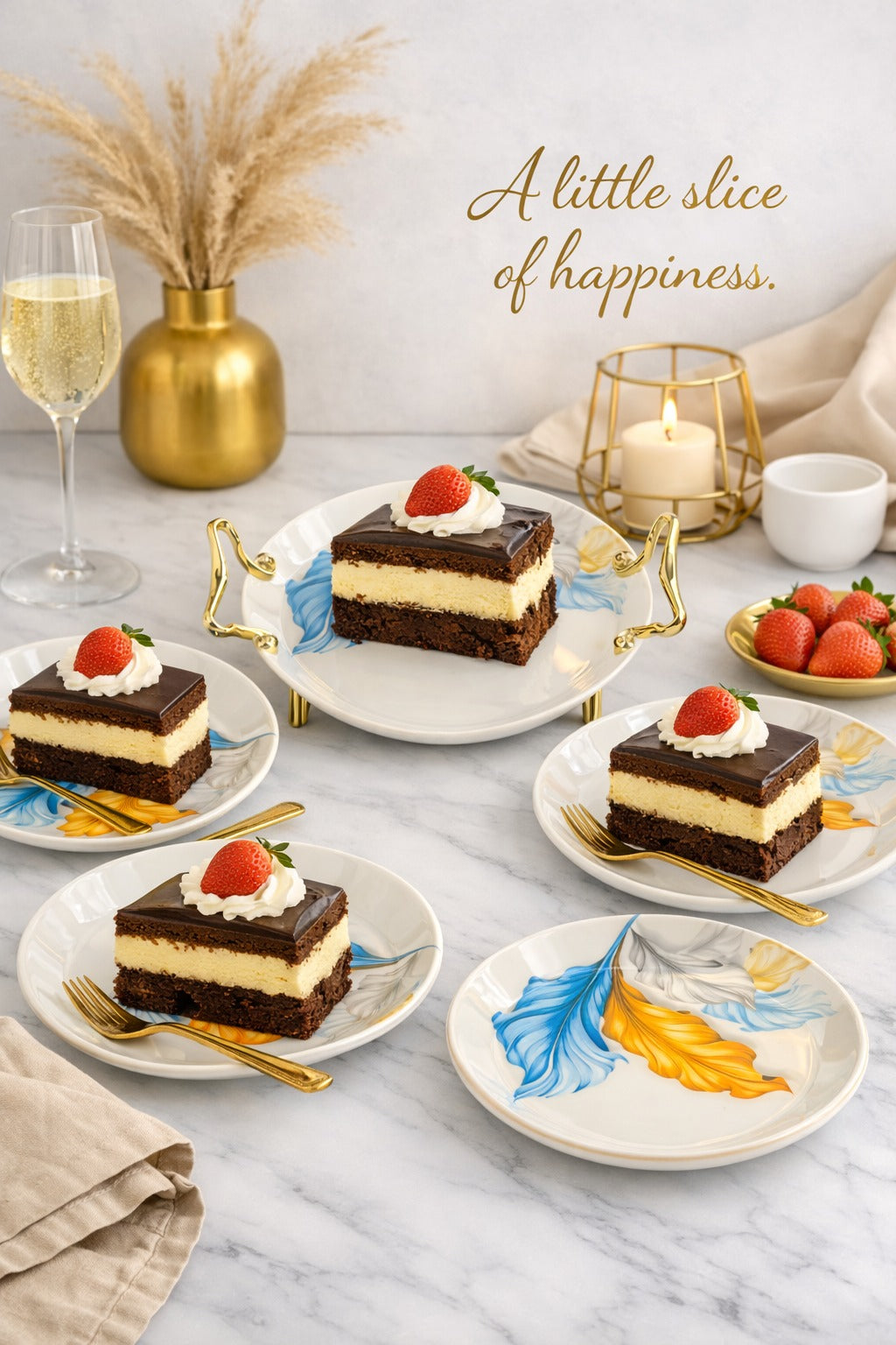 Melamine 7 Pcs Birthday Cake Set, Anniversary Cake Set (#05)