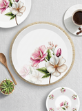 Majestic Luxury Crystal Coated Melamine Dinner Ware 72 Pcs Dinning Set - 8 Persons Serving -104