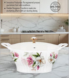 Majestic Luxury Crystal Coated Melamine Dinner Ware 72 Pcs Dinning Set - 8 Persons Serving -104