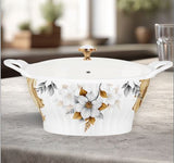 Majestic Luxury Crystal Coated Melamine Dinner Ware 72 Pcs Dinning Set - 8 Persons Serving -106