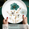 Majestic Luxury Crystal Coated Melamine Dinner Ware 72 Pcs Dinning Set - 8 Persons Serving -108