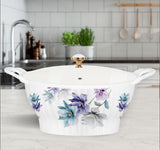 Majestic Luxury Crystal Coated Melamine Dinner Ware 72 Pcs Dinning Set - 8 Persons Serving -109