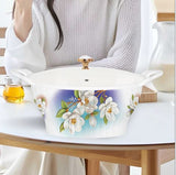 Majestic Luxury Crystal Coated Melamine Dinner Ware 72 Pcs Dinning Set - 8 Persons Serving -110