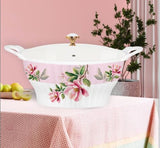 Majestic Luxury Crystal Coated Melamine Dinner Ware 72 Pcs Dinning Set - 8 Persons Serving -111
