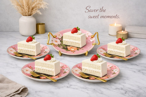 Melamine 7 Pcs Birthday Cake Set, Anniversary Cake Set (#11)