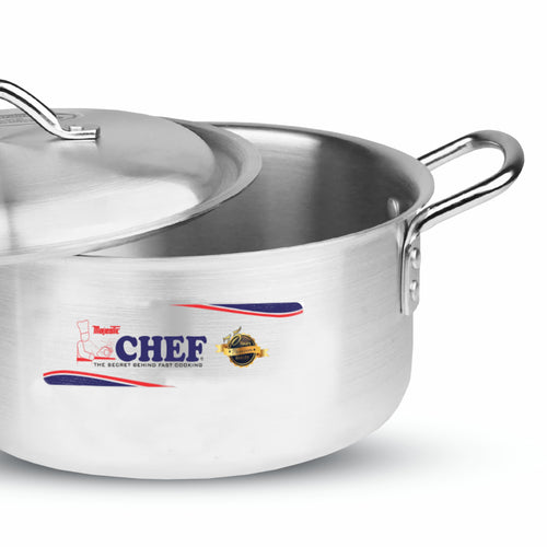 Chef Best Aluminum 5 Pcs Casserole Royal Set - 22/30 cm-Metal Finish Hover