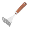 Chef Stainless Steel Potato Masher With Wooden Texture Handle - Kitchen Gadgets