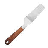 Chef Best Quality Stainless Steel Pizza Lifter And Cutter With Wooden Texture Handle